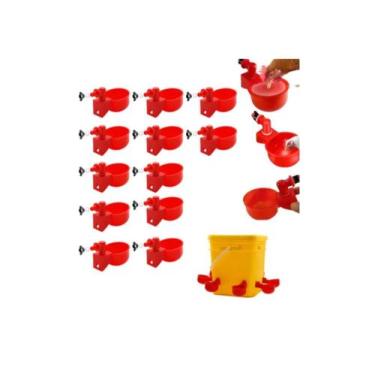 Imagem de 12 Bebedouro Automático Aves Frangos Pintos Galinhas BAG12 - Niple