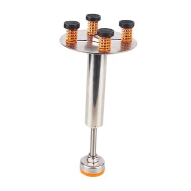 Imagem de WeiLaiKeQi Suporte para de lixo Suporte antiderrapante com absorção de choque Substituição de carga de 400 libras para macaco sob a pia, Altura 18cm a 27cm