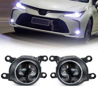 Imagem de Farol de neblina de LED Corolla para Toyota Corolla Cross 2020-2024, branco frio 6500K, Plug N Play, kit de montagem de faróis de neblina à prova d'água, pacote com 2 peças