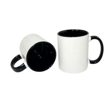 Imagem de Caneca Colorida para Sublimação - no-brand, Alça Preta