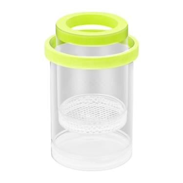 Imagem de MotiveTech Caixa de Reprodução de Aquário para Isolamento de Peixes com Orifícios de Alimentação para Alevinos de Guppy E Peixes-palhaço, Verde