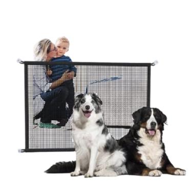 Imagem de Tela Grade Resistente Porta Escada Cachorro Cães Pet Comprimento Personalizado (Preta, 4 a 5 Metros De Comprimento)