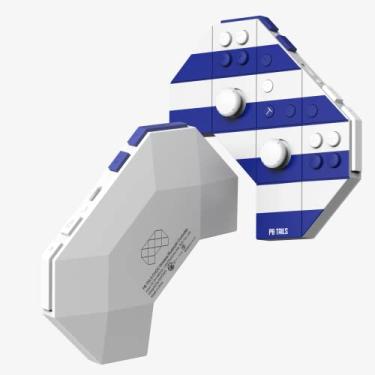 Imagem de PB TAILS Blue and White Bluetooth Game Controller - Portable Mini Gaming Controller for PC, Switch, Steam, Steam Deck, Phone - Wireless/Wired Controller is Ideal Gift for Gamers