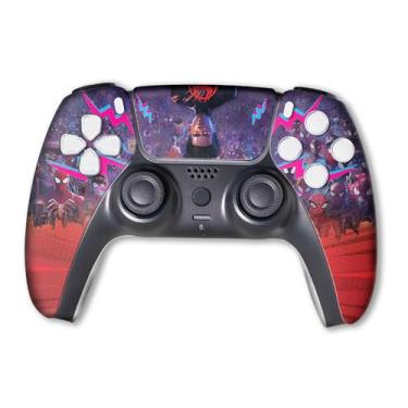 Imagem de Miles Morales Spidervers Custom PS-5 Controller Wireless compatible with Play-Station 5 Console by BCB Controllers | Proudly Customized in USA with Permanent HYDRO-DIP Printing (NOT JUST A SKIN)