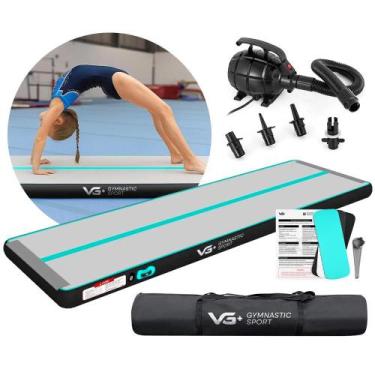 Imagem de Colchonete Inflável Ginástica 3 Metros AirTrack Tablado Tatame Colchão