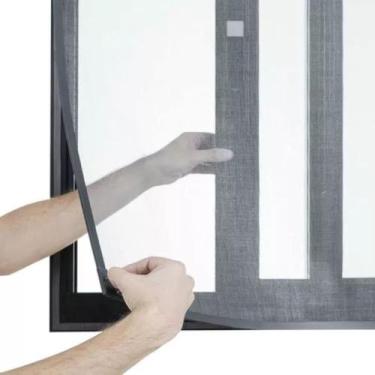 Imagem de Tela Mosquiteira Magnética Para Janela 90x90cm - Block Insetos