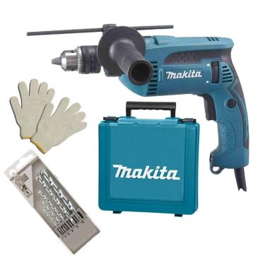 Imagem de Furadeira Impacto 1/2 760W Hp1640K Makita + Acessórios 220V
