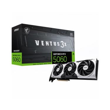 Imagem de Placa de Vídeo MSI GeForce RTX 5060 8GB Ventus 3x OC Edition GDDR7 912-V537-035
