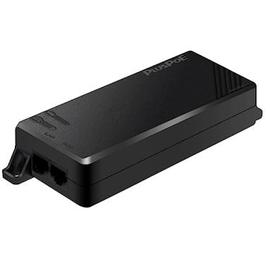 Imagem de Injetor Gigabit PoE++ de 90W, compatível com IEEE802.3bt/802.3at/802.3af, 10/100/1000Mbps, até 95W POE++ Injetor de energia compatível com adaptador 60W ou 30W ou 15,4W-POE