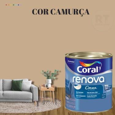 Imagem de Tinta Parede Marrom Acrílica Fosca Renova 800ml - Coral, CAMURÇA