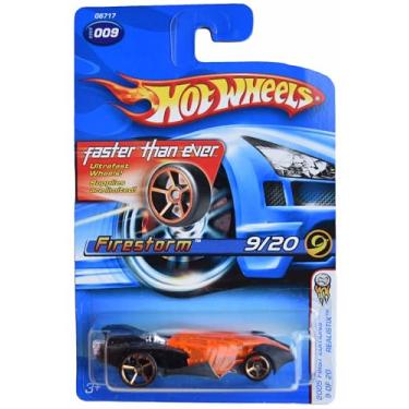 Imagem de Matchbox Hot Wheels Firestorm, 2005 First Editions 9/20 Realistix Faster Than Ever [Black/Orange]
