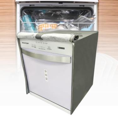 Imagem de CAPA PARA LAVA LOUÇAS BRASTEMP 8 SERV. BFL08BB IMPERMEÁVEL (CINZA)