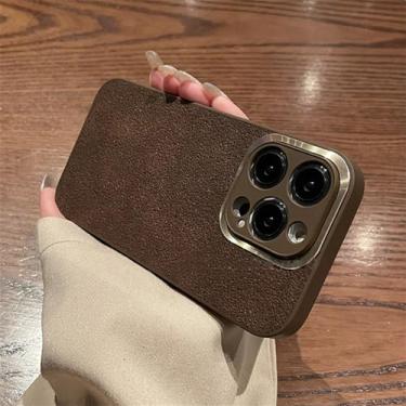 Imagem de Capa de silicone para proteção de câmera, capa traseira de textura de couro para iphone 14 13 12 11 pro max 14 plus 14pro, t7, para iphone 13 pro