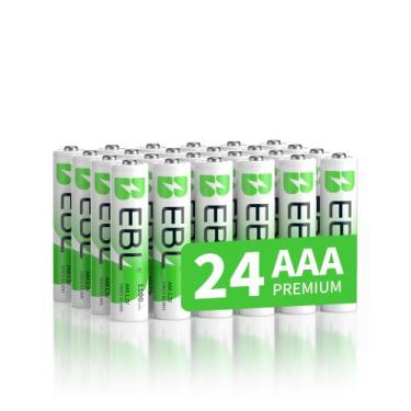 Imagem de Baterias recarregáveis EBL AAA 1100mAh 1,2 V (24 contagens)