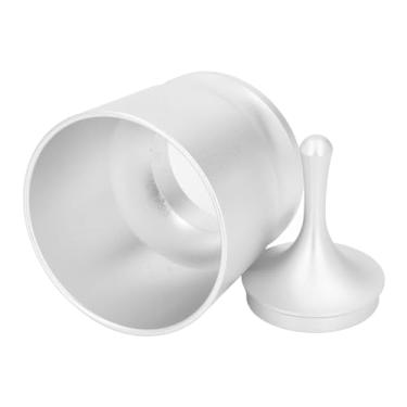Imagem de aqxreight 58mm Coffee Powder Picker Espresso Dosagem Copa Cegada Chapeira Alumínio Alumínio Café Powor Powder Recipiente Anti -pó Voador Copo Universal para 51 53 58mm (Prata)
