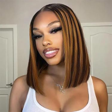 Imagem de Peruca Tinashe Highlight Wear and Go Glueless Bob Human Hair