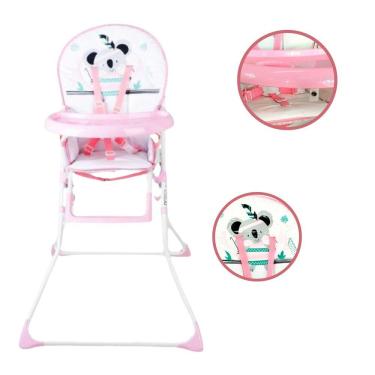 Imagem de Cadeira Alta De Alimentação Infantil Papá Rosa Coala