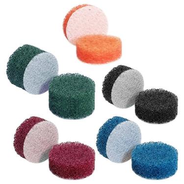 Imagem de Kit 10 Esponjas De Lixa 25Mm Base Aderente Micro Retíficas