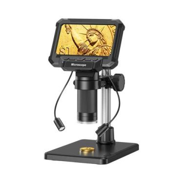 Imagem de Microscópio Digital HD 1600X Com Tela IPS De 4.3 Polegadas Para Inspeç