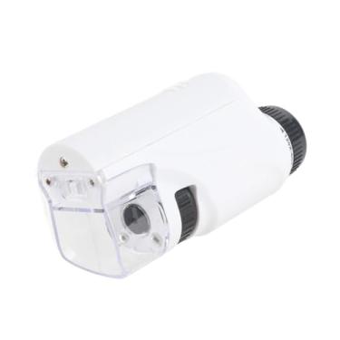 Imagem de Zhjvihx Microscópio Pequeno, Microscópio de Mão para Crianças Seguras para Meninas Meninas (Branco)