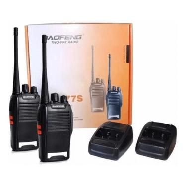 Imagem de Kit 2 Rádios Comunicador Walkie Talkie Baofeng Bf 777s Alcance 12km Co