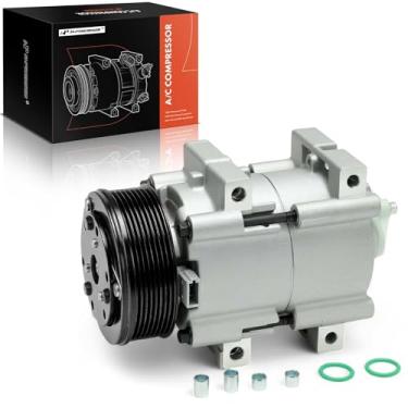Imagem de A-Premium Compressor De Ar Condicionado Com Embreagem Compatível Ford E-450 Econoline Super Duty, E-350 Club Wago, 7,3 L Diesel