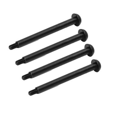 Imagem de Domary Pino da Dobradiça Traseira Traseira RC, Alumínio de Alumínio de Aço RC Pin de Dobradiça, Porca M3, para ARRMA 1/7 1/8 SERIES (Preto)