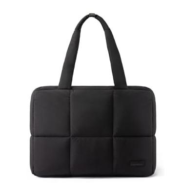 Imagem de LOVEVOOK Sacola acolchoada para mulheres, leve, lavável na máquina com compartimento para laptop