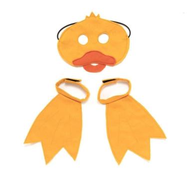 Imagem de Kit Fantasia Pato Dani Lessa - Máscara E Patas