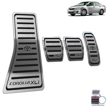 Imagem de Pedaleira Manual + Descanso Corolla XLI 2003 A 2013 Preto