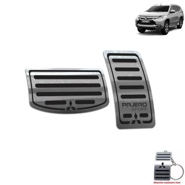 Imagem de Pedaleira Automático Mitsubishi Pajero Sport 2019 2021 Preto