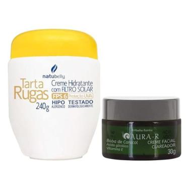 Imagem de Kit Tarta Rugas Natubelly + Creme Clareador Facial Baba De Caracol - N