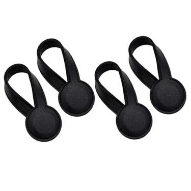 Imagem de Baoblaze 4x Clipes de Toalha Acessório de Banheiro Portátil PU Versátil Suporte de Pano Ganchos de Toalha de Mão para Cobertores de Barco, Panos de Prato