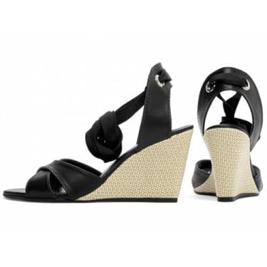 Imagem de Sandália Plataforma de Cunha Anabela Preto Torricella AVS 4072A (Preto, BR, Adulto, Numérico, 36)