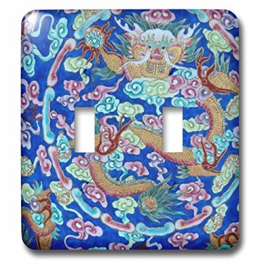 Imagem de 3D Rose LSP_226075_2 Ásia, Vietnã. Placa de cerâmica Naga, The Citadel, Thua Thien–Hue Interruptor duplo