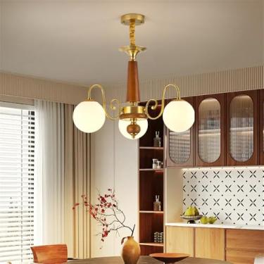 Imagem de Luminária pendente contemporânea americana retrô criatividade sala de estar sala de jantar quarto hotel villa café arte simples led lustre doméstico (c 3 luzes)