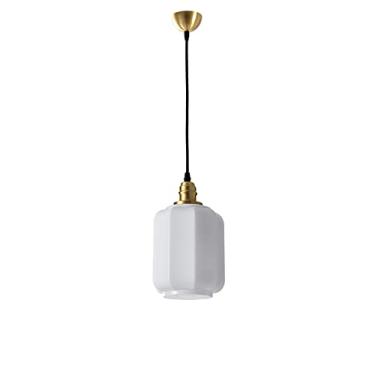 Imagem de YQSLQZZ Iluminação pendente de sala de jantar vintage japonês, lustre de vidro branco vintage para casa de fazenda, luzes de teto para pendurar iluminação acima da pia da mesa de jantar, altura