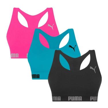 Imagem de Kit 3 Tops Puma Nadador Sem Costura Feminino