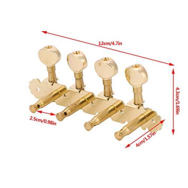 Imagem de Mingzhe Pegs de Afinação de Metal Bandolim, Acessórios de Botão de Afinadores de Guitarra Cromados para Afinação Precisa