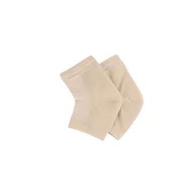 Imagem de Meias de calcanhar para cuidados com a pele dos pés, gel hidratante de silicone colorido, protetores de reparo de calcanhar rachado e seco, inserções de almofadas para fascite plantar (Bege)