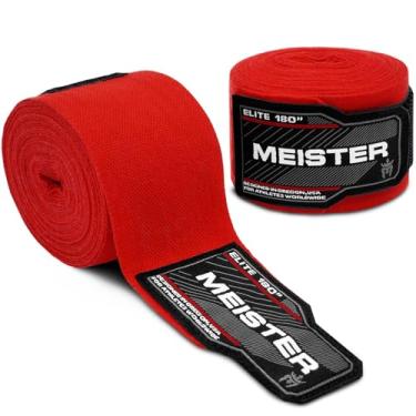 Imagem de Meister Elite 180 polegadas Premium Adulto Wraps para MMA e Boxing (par), Blood Red