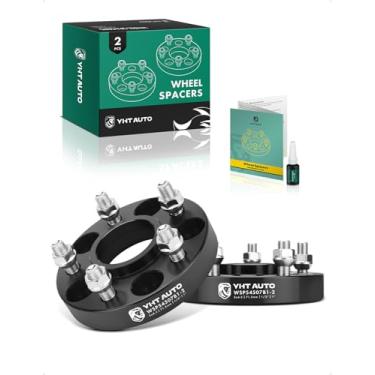 Imagem de YHTAUTO Espaçadores de roda centrados em cubo 5 x 4,5 cm para Dodge, modelos Jeep, Grand Cherokee, Wrangler, Cherokee, Dakota, espaçadores de pneu de 5 x 114,3 mm 1/2" x 20 pinos, furo do cubo de 71,5 mm, 5 terminais, adaptadores de roda 2 peças