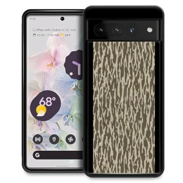 Imagem de FKBRCL4U Capa para Google Pixel 7 Pro, design gráfico para meninas e meninos, silicone macio, acrílico rígido, proteção contra choque projetada para Google Pixel 7 Pro Bottomland camuflagem cinza