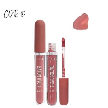 Imagem de Batom LÍquido Matte Ovo Alta Fixação Pigmentação Vivai 2,5ml (Cor15)