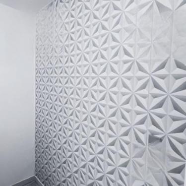 Imagem de Papel de Parede, Adesivo de Parede, 3D, 5m X 45cm Adesivo Autocolante Geometrico Cinza Claro Sala, Quarto, Cozinha(1 ROLO = 5 METROS)