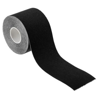 Imagem de Fita de argola aérea de 5 m x 5 cm, fita atlética adesiva antiderrapante para ioga para exercícios de ginástica, preta