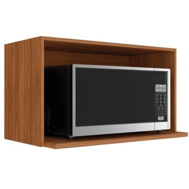 Imagem de Armario Aéreo Nicho De Microondas 80 Cm Proenca Nogueira Touch Demartez