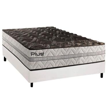 Imagem de Conjunto Box Casal: Colchão Espuma Paropas D33 Pasquale Plus + Base Crc Corano White (138x188)