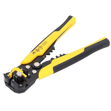 Imagem de AYNEFY Descascador de Fio Automático, Ponta de Aço Carbono, Comprimento Ajustável Cortador de Fio de 8 Polegadas para Uso Doméstico e de Fábrica (Amarelo)