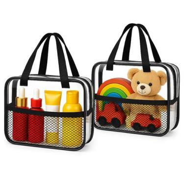 Imagem de Sacos de higiene de viagem XEWEA Transparentes Impermeáveis em PVC 2PC